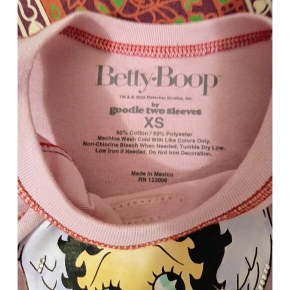 Betty Boop by Goodie Two Sleeves Graphic Baby Tank Top Women's Retro Pinup SZ XS - Picture 3 of 6